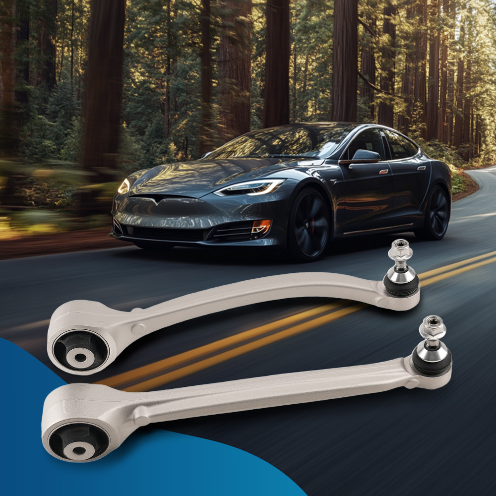 4pcs Front Lower Control Arms Kits for 2012-2020 compatible for Tesla Model S 2016-2020 X