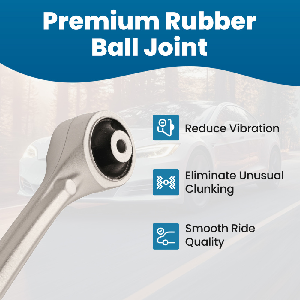 4pcs Front Lower Control Arms Kits for 2012-2020 compatible for Tesla Model S 2016-2020 X