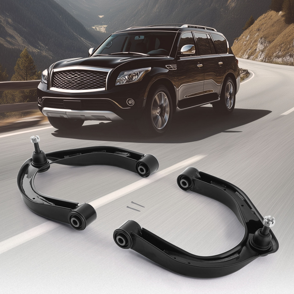 Front Left Right Upper Control Arms compatible for Nissan Armada compatible for Infiniti QX56 QX80 04-2019