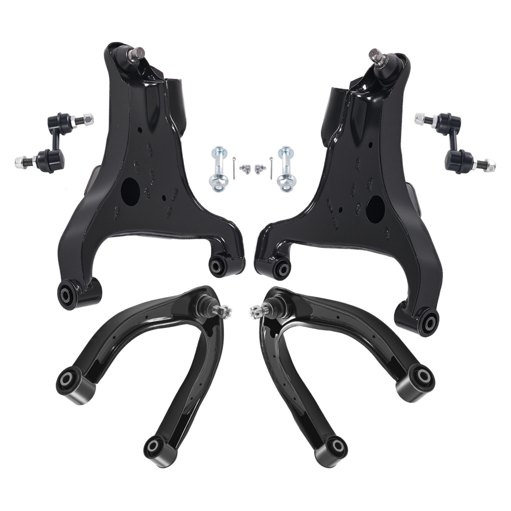Front Upper Lower Control Arms Sway Bars compatible for Infiniti QX56 compatible for Nissan Armada Titan