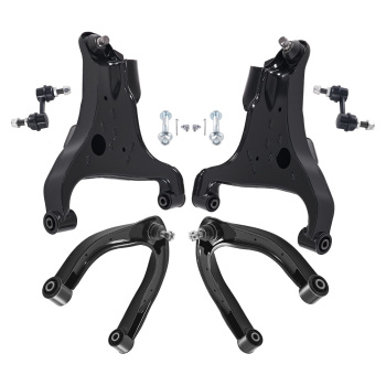 Front Upper Lower Control Arms Sway Bars compatible for Infiniti QX56 compatible for Nissan Armada Titan