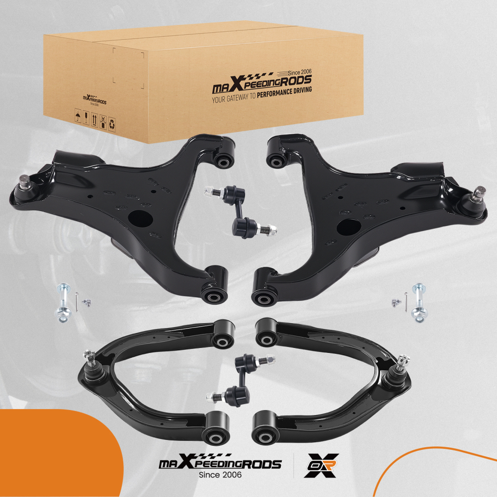 Front Upper Lower Control Arms Sway Bars compatible for Infiniti QX56 compatible for Nissan Armada Titan