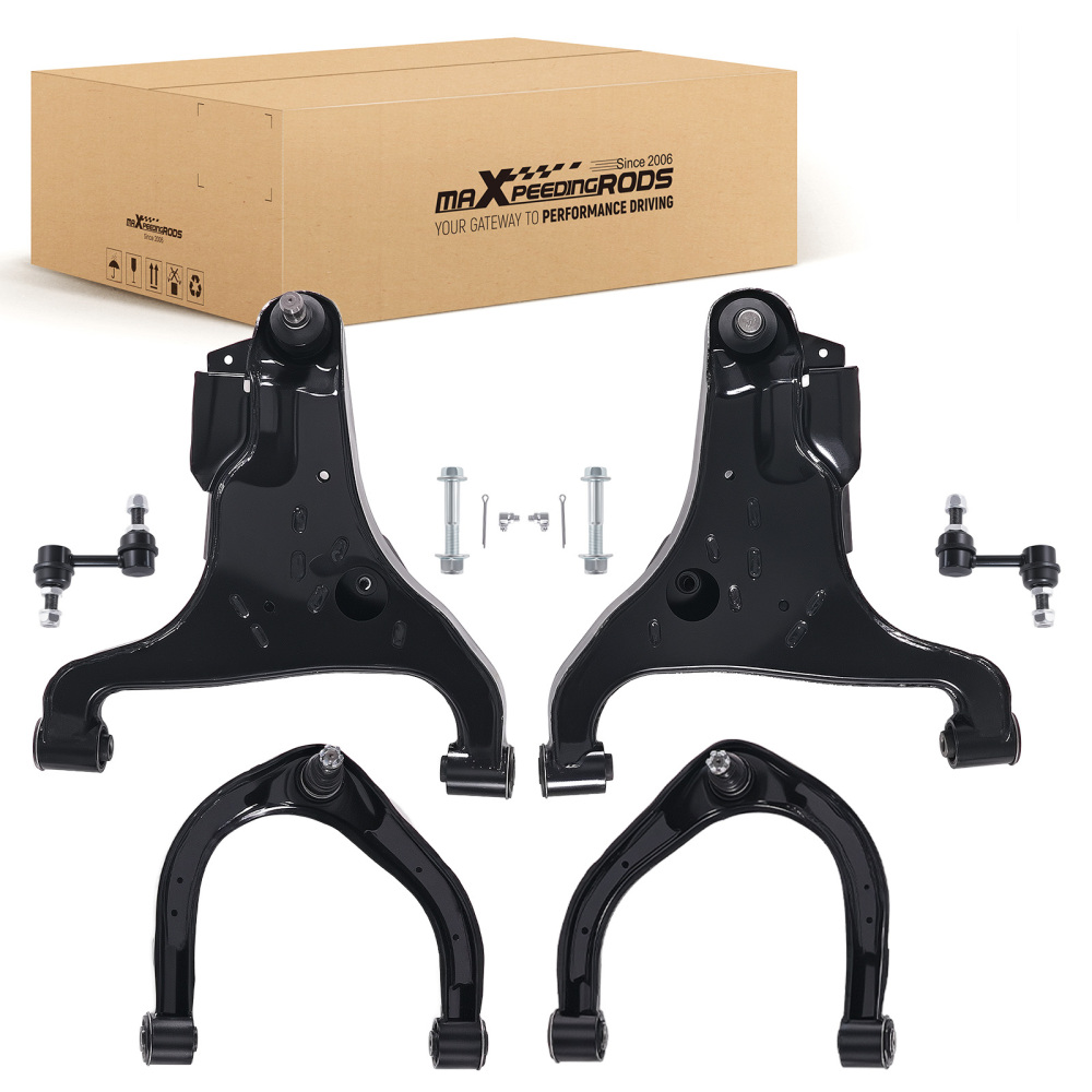 Front Upper Lower Control Arms Sway Bars compatible for Infiniti QX56 compatible for Nissan Armada Titan