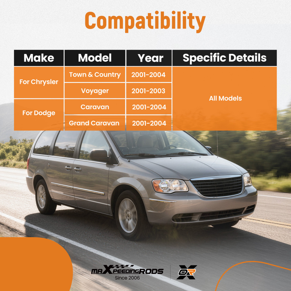 10x Front Lower Control Arm Suspension compatible for Chrysler TownCounttry 2001 - 2004