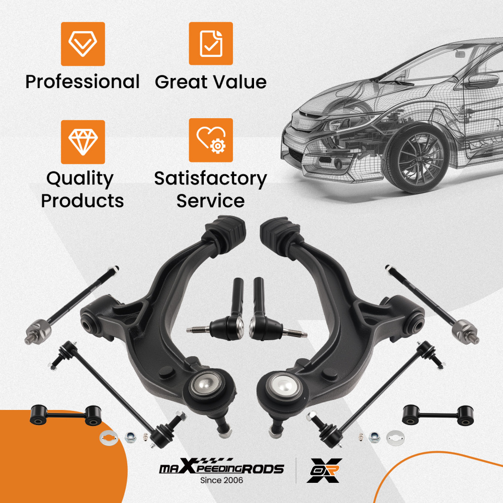 10x Front Lower Control Arm Suspension compatible for Chrysler TownCounttry 2001 - 2004