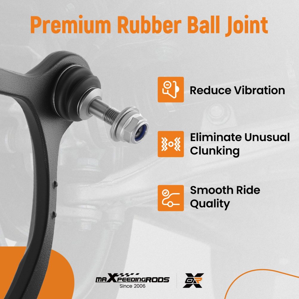 4x Front Upper Control Arm Ball Joint Sway Bar compatible for Ford Crown Victoria 2003-2011