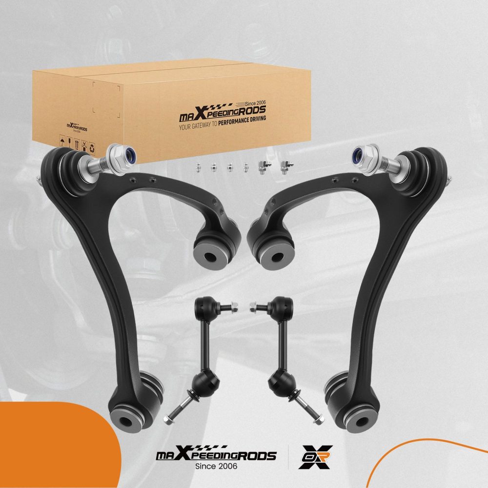 4x Front Upper Control Arm Ball Joint Sway Bar compatible for Ford Crown Victoria 2003-2011