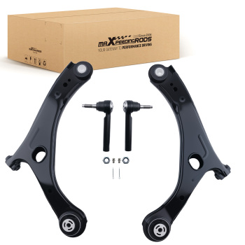 4pc Front Lower Control Arm Tie Rod Kit compatible for Chrysler TownCountry 2008 - 2016