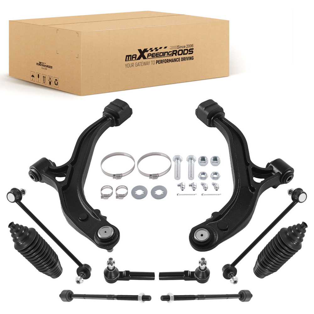 10pc Front Lower Control Arms For 1996 - 2000 Caravan TownCountry Voyager