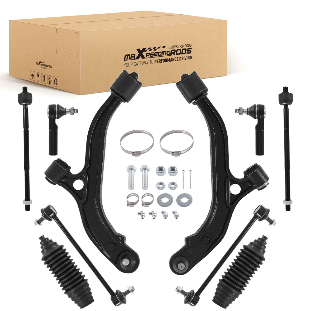 10pc Front Lower Control Arms For 1996 - 2000 Caravan TownCountry Voyager