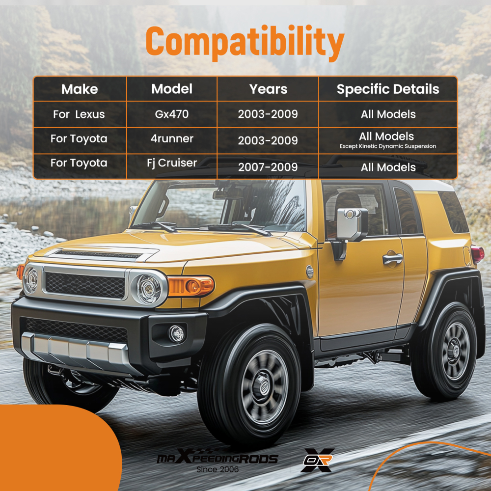 Front Control Arms Tie Rods Suspension Kit Compatible for Toyota 4Runner FJ Cruiser 2003-09