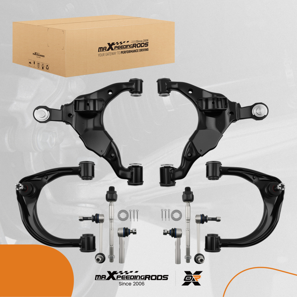 Front Control Arms Tie Rods Suspension Kit Compatible for Toyota 4Runner FJ Cruiser 2003-09