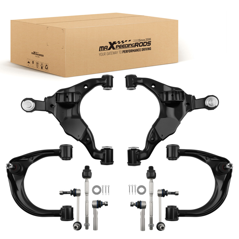Front Control Arms Tie Rods Suspension Kit Compatible for Toyota 4Runner FJ Cruiser 2003-09