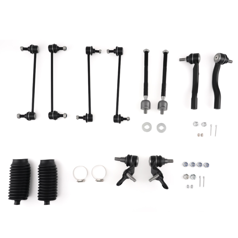 12pc Front Ball Joint Inner Outer Tie Rod compatible for Toyota Camry 2007-2011