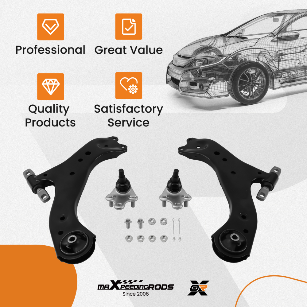 Suspension Kit For Avalon compatible for Camry ES250 ES350 2018-2023 Front Lower Control Arms