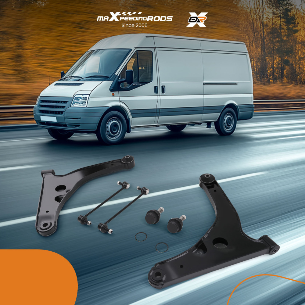 FRONT LEFT RIGHT SUSPENSION WISHBONE CONTROL ARM compatible for FORD TRANSIT MK6/MK7 00-14