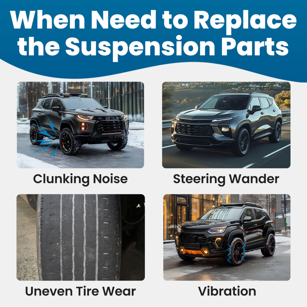 Rear Upper Trailing Control Arms Set compatible for Chevrolet Trailblazer 2002-2009 K660156