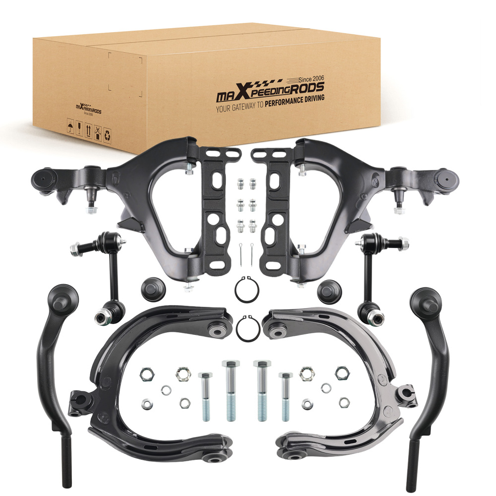 10pcs Complete Front Control Arms Suspension Kit compatible for Chevy Trailblazer compatible for GMC Envoy