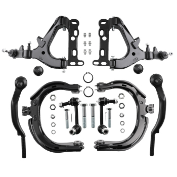 10pcs Complete Front Control Arms Suspension Kit compatible for Chevy Trailblazer compatible for GMC Envoy