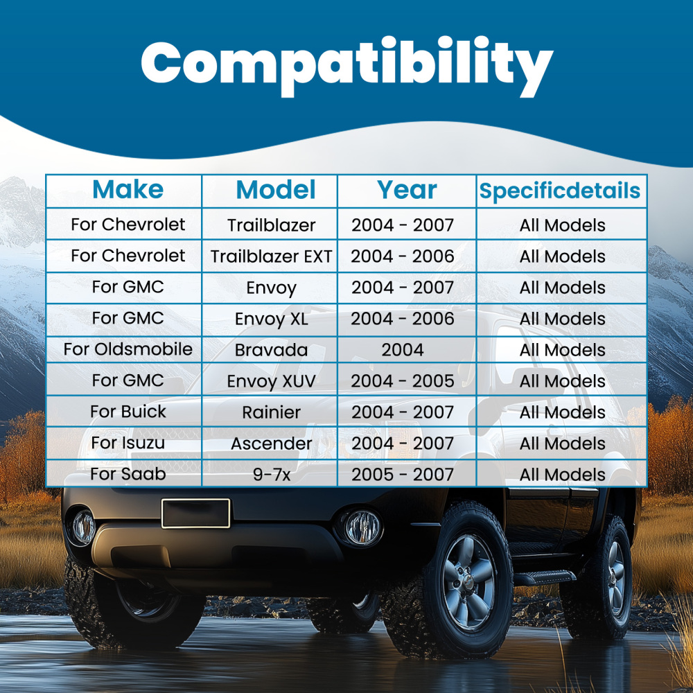 2x Front Lower Control Arms w/ Ball Joints compatible for Chevy Trailblazer compatible for GMC Envoy 9-7X