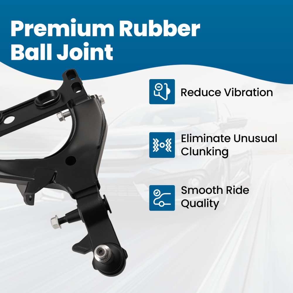 2x Front Lower Control Arms w/ Ball Joints compatible for Chevy Trailblazer compatible for GMC Envoy 9-7X