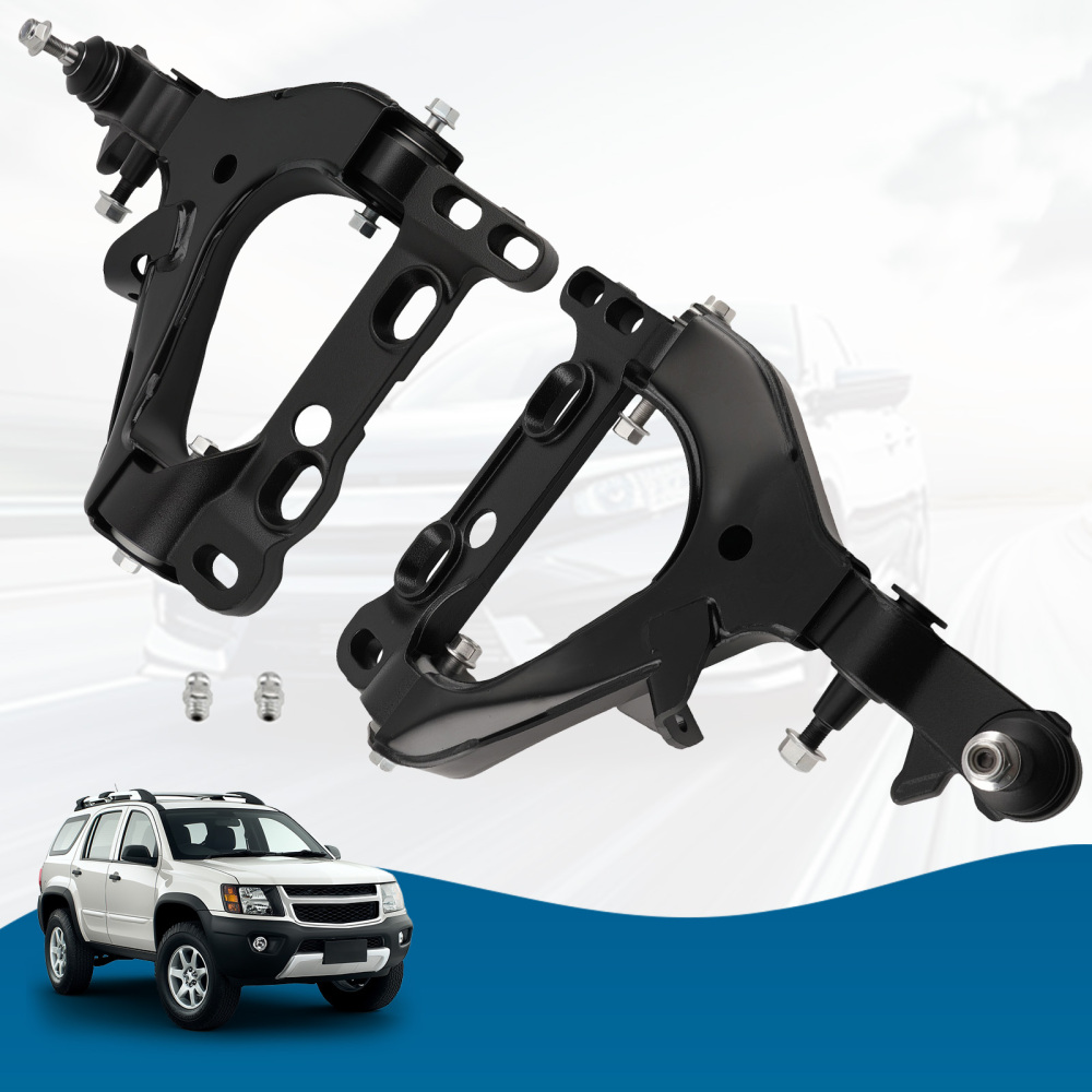2x Front Lower Control Arms w/ Ball Joints compatible for Chevy Trailblazer compatible for GMC Envoy 9-7X