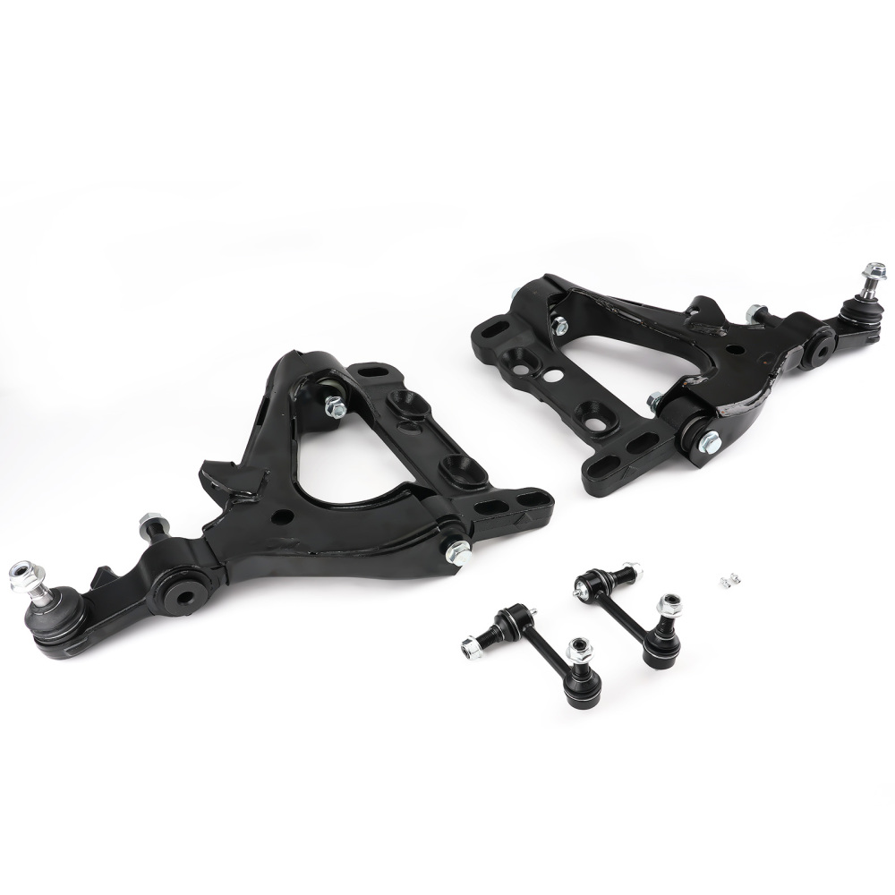 4x Front Lower Control Arms Sway Bars for 2004-2007 compatible for GMC Envoy compatible for Chevy Trailblazer