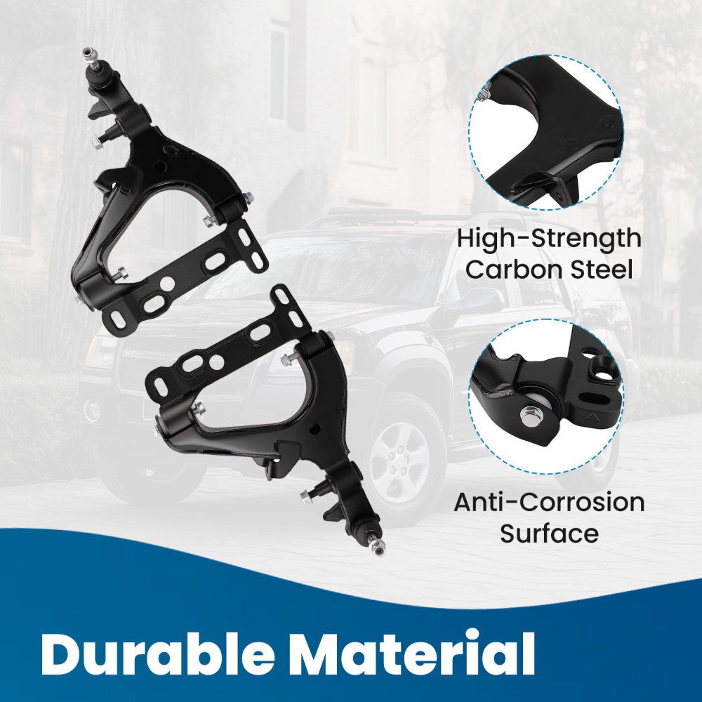 4x Front Lower Control Arms Sway Bars for 2004-2007 compatible for GMC Envoy compatible for Chevy Trailblazer