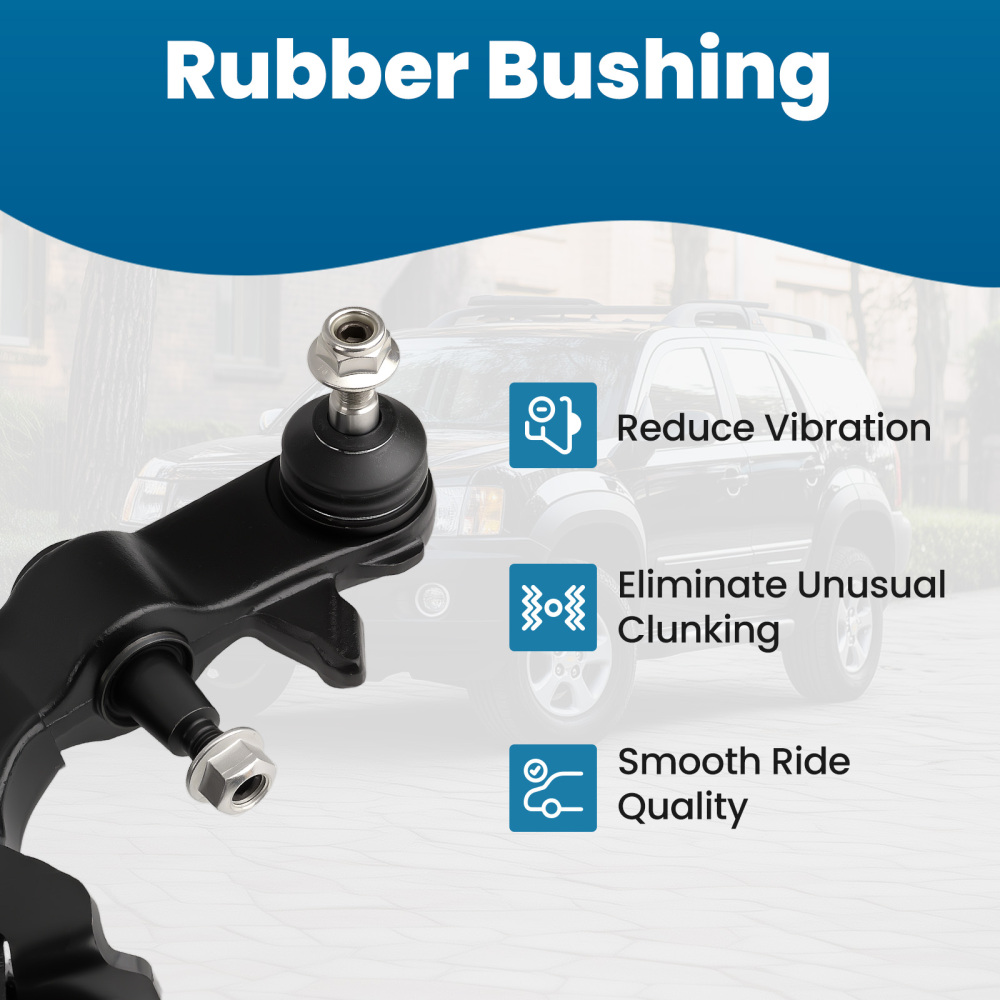 4x Front Lower Control Arms Sway Bars for 2004-2007 compatible for GMC Envoy compatible for Chevy Trailblazer