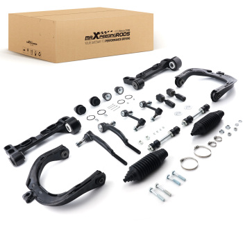 18x Front Upper Lower Control Arms Bracket Kit compatible for Chevy Trailblazer compatible for GMC Envoy