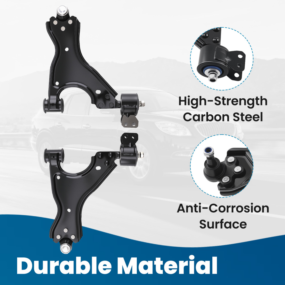 Front Lower + Rear Upper Rearward Lateral Control Arms compatible for Enclave Traverse