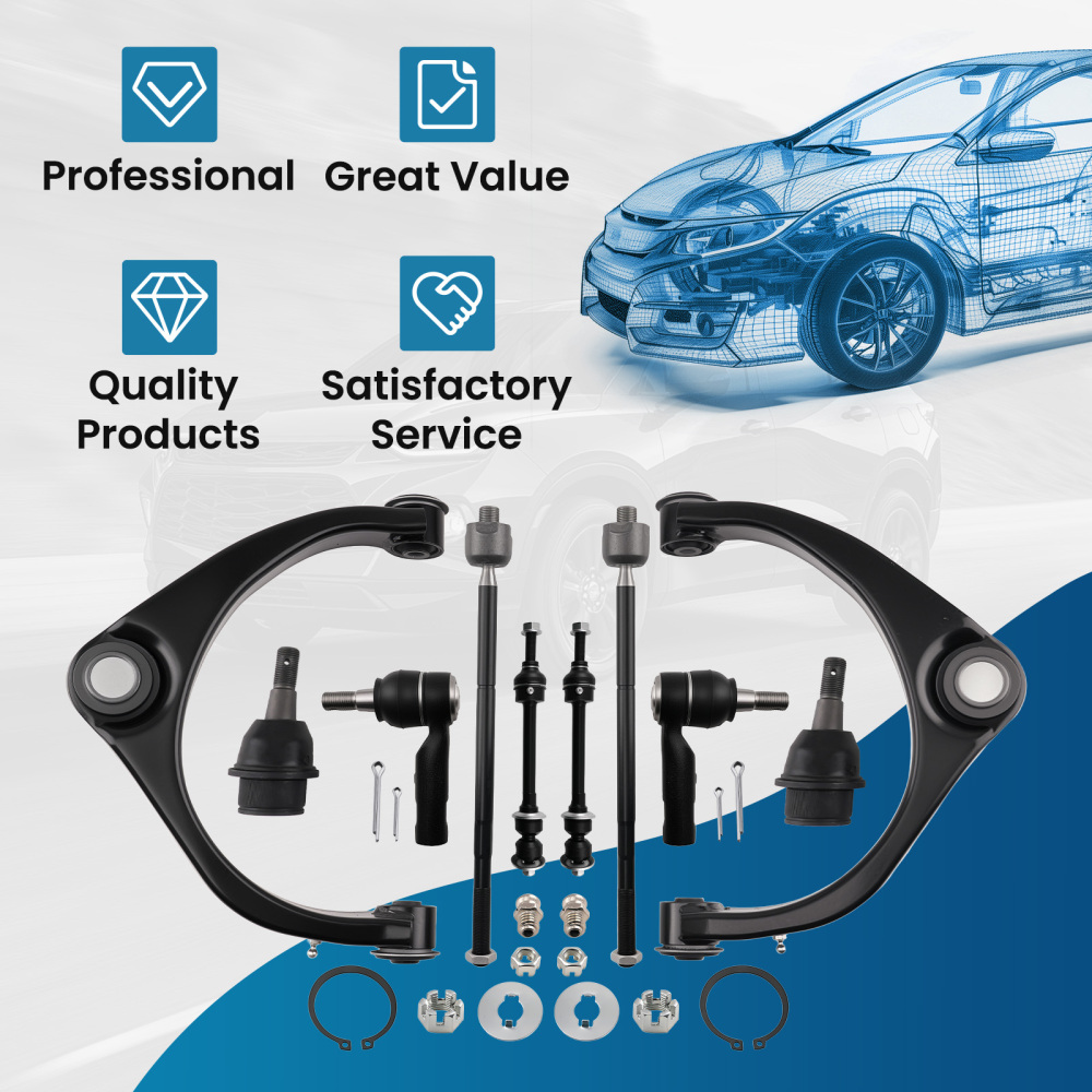 maXpeedingrods 10Pc Front Upper Control Arm Compatible for Ram 1500 2013-2018