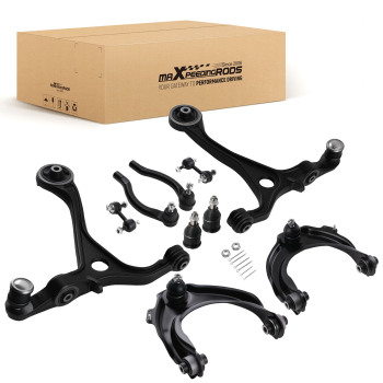 Front Control Arms Sway Bars Tie Rods Kit for 2004-2008 compatible for Acura TSX compatible for Honda Accord