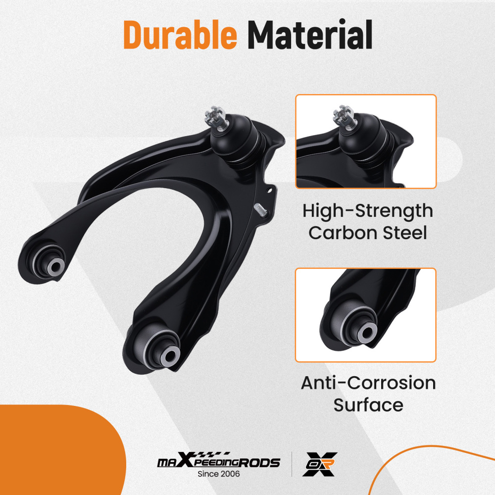 Front Upper Control Arms w/ Ball Joints for 2003 2004 2005-2007 compatible for Honda Accord