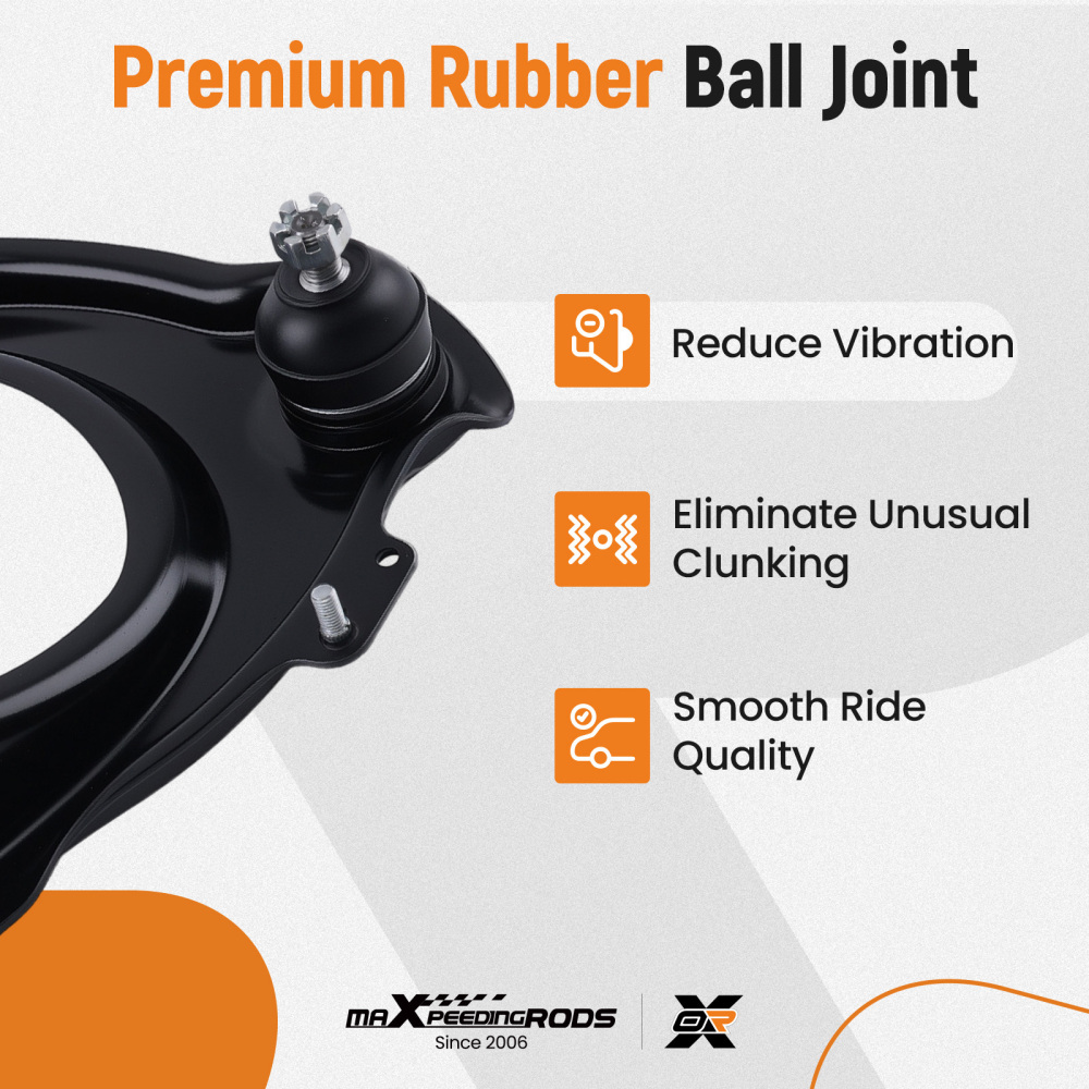 Front Upper Control Arms w/ Ball Joints for 2003 2004 2005-2007 compatible for Honda Accord