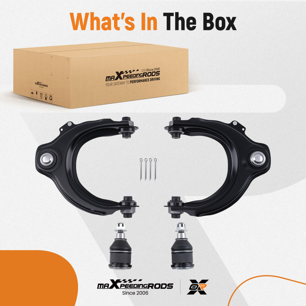 Front Upper Control Arms w/ Ball Joints for 2003 2004 2005-2007 compatible for Honda Accord