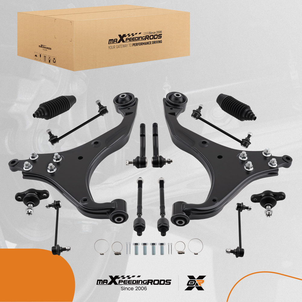 14pc Front Lower Control Arm w/Ball Joint Sway Bar compatible for Hyundai Tucson 2005-2009
