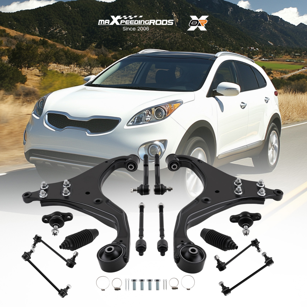 14pc Front Lower Control Arm w/Ball Joint Sway Bar compatible for Hyundai Tucson 2005-2009