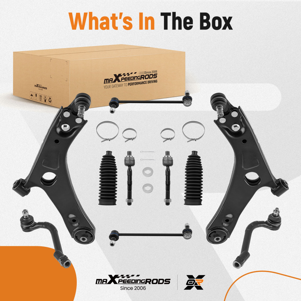 maXpeedingrods 10Pcs Front Suspension Kit Compatible for Kia Sportage 2011-2013