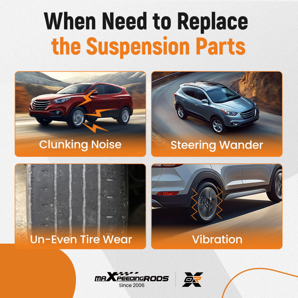 maXpeedingrods 10Pcs Front Suspension Kit Compatible for Kia Sportage 2011-2013