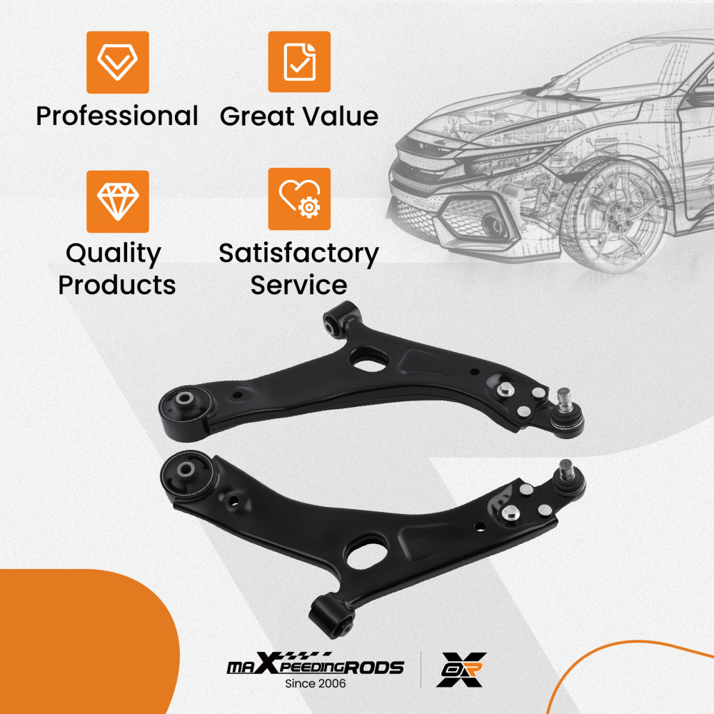 maXpeedingrods 2Pcs Front Lower Control Arms with Ball Joints Compatible for Kia Sportage 2011-2016