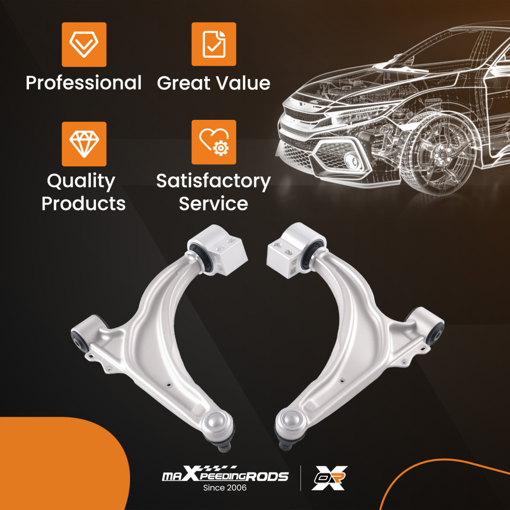 PAIR LOWER FRONT WISHBONES SUSPENSION ARMS compatible for VAUXHALL ZAFIRA MK III P12 10-16