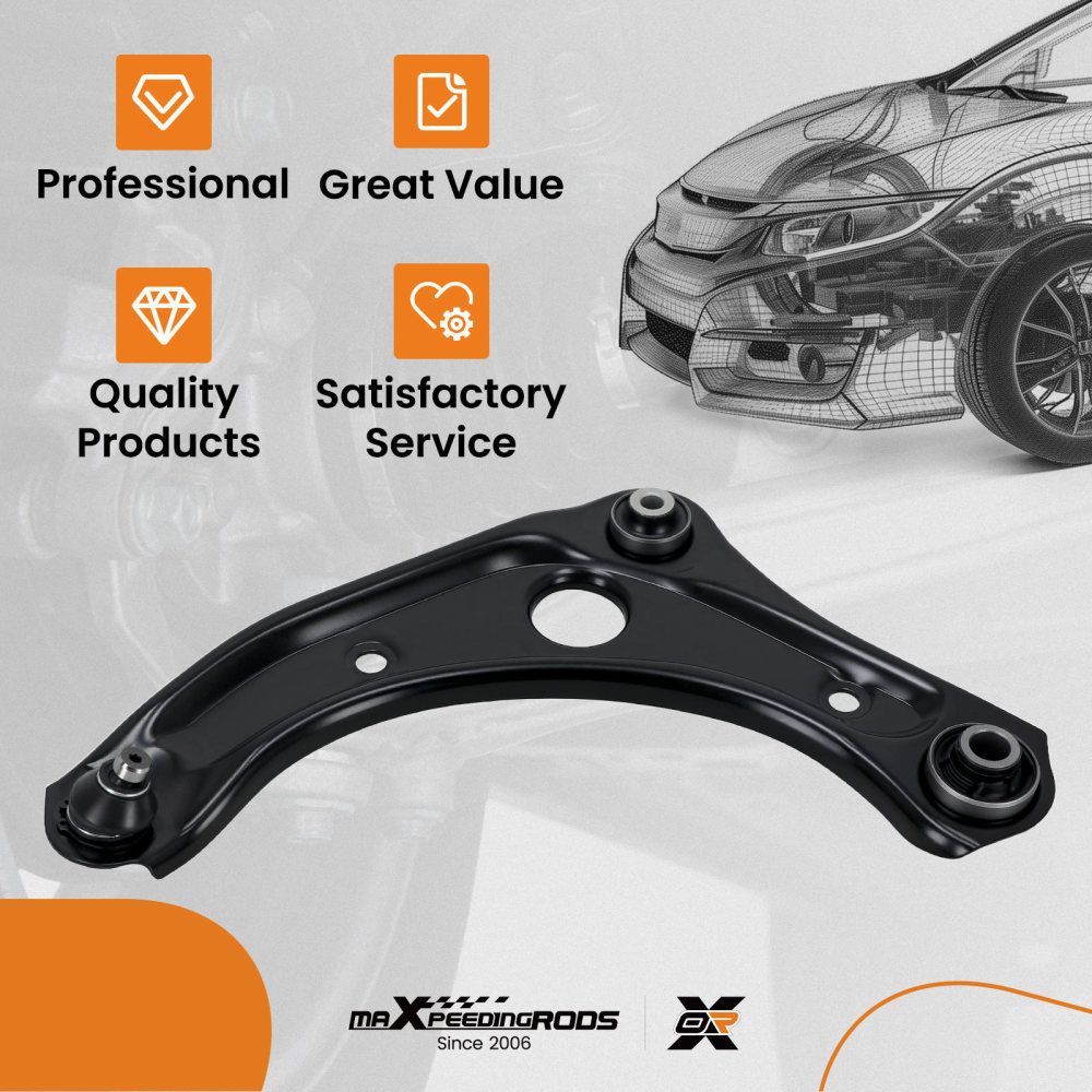 Front Left Lower Control Arm With Ball Joint compatible for Nissan Versa Micra K621577