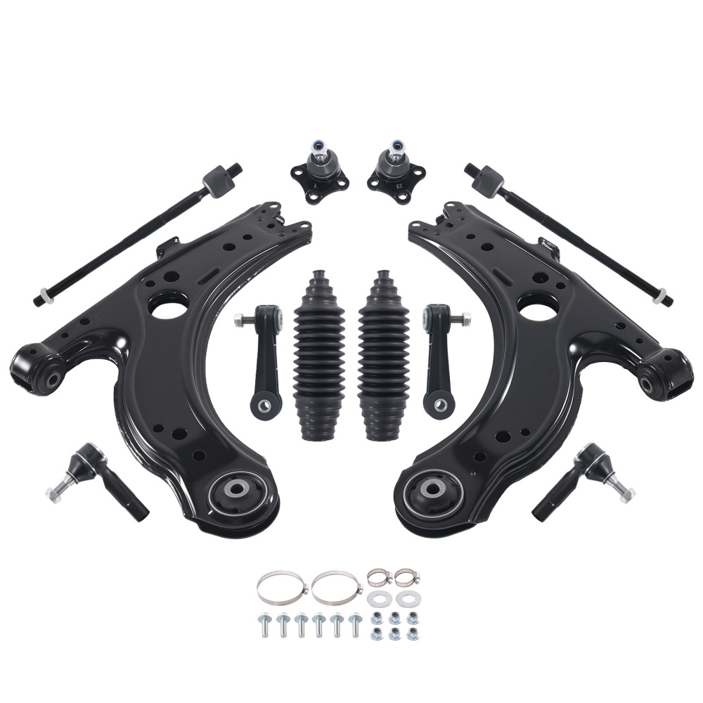 Front Lower Control Arms Sway Bar Kit for 1999 2000 compatible for Volkswagen Beetle compatible for Golf Jetta