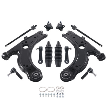 Front Lower Control Arms Sway Bar Kit for 1999 2000 compatible for Volkswagen Beetle compatible for Golf Jetta