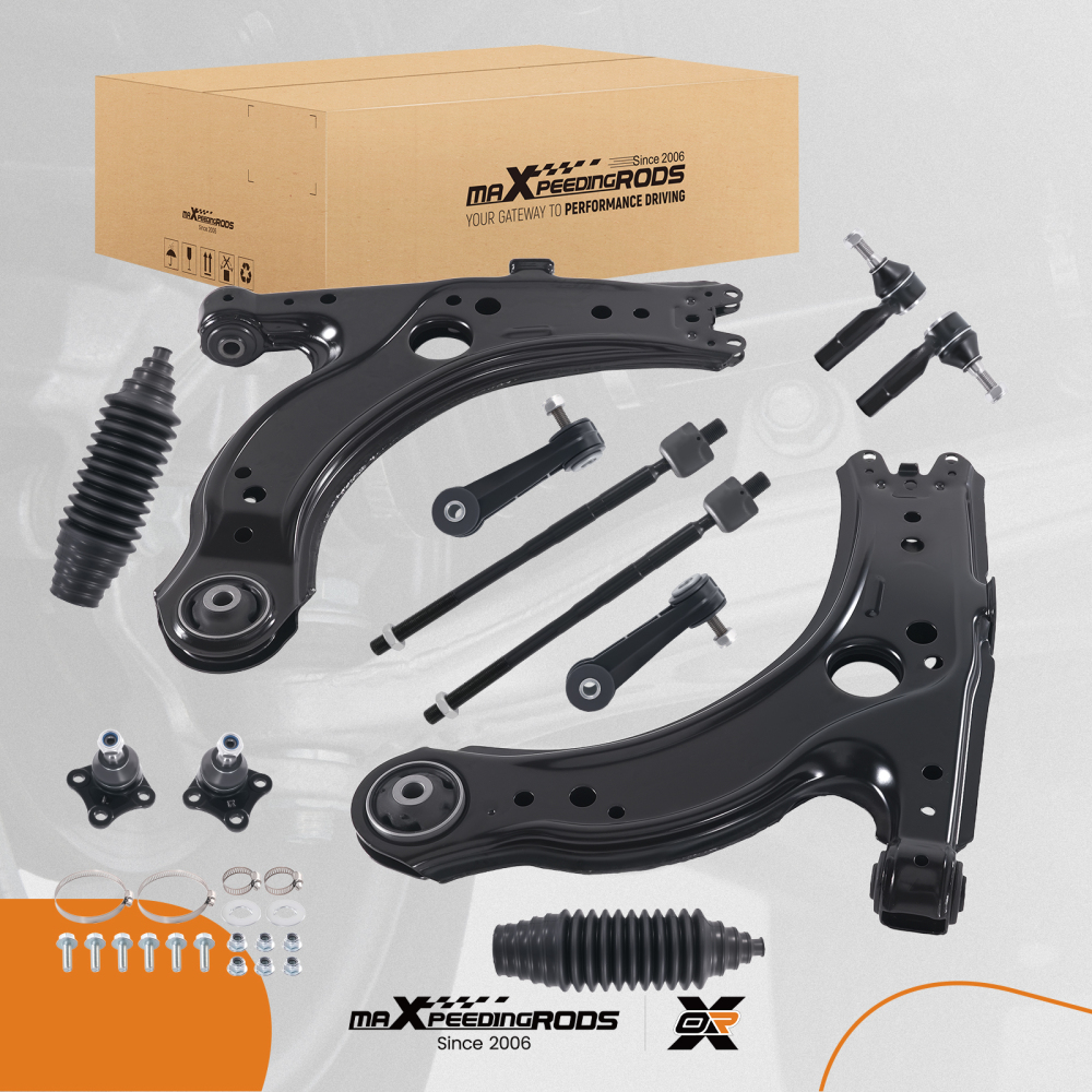 Front Lower Control Arms Sway Bar Kit for 1999 2000 compatible for Volkswagen Beetle compatible for Golf Jetta