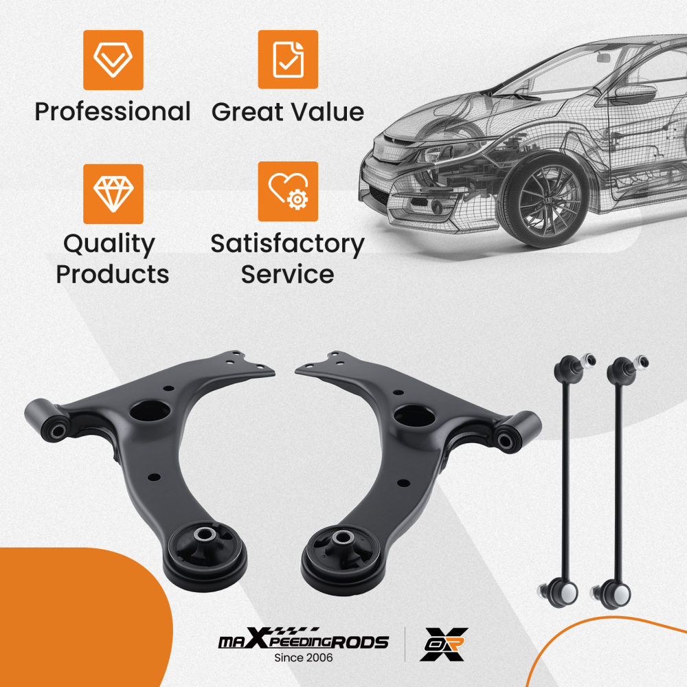 Front Lower Control Arm compatible for Toyota Matrix compatible for Corolla 2003-2008 Left Right K640361