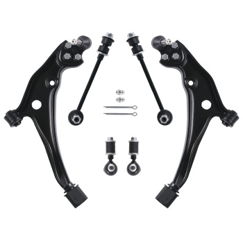6PC Front Lower Control Arm Ball Joints Sway Bar compatible for Mercury Villager 1999-2002