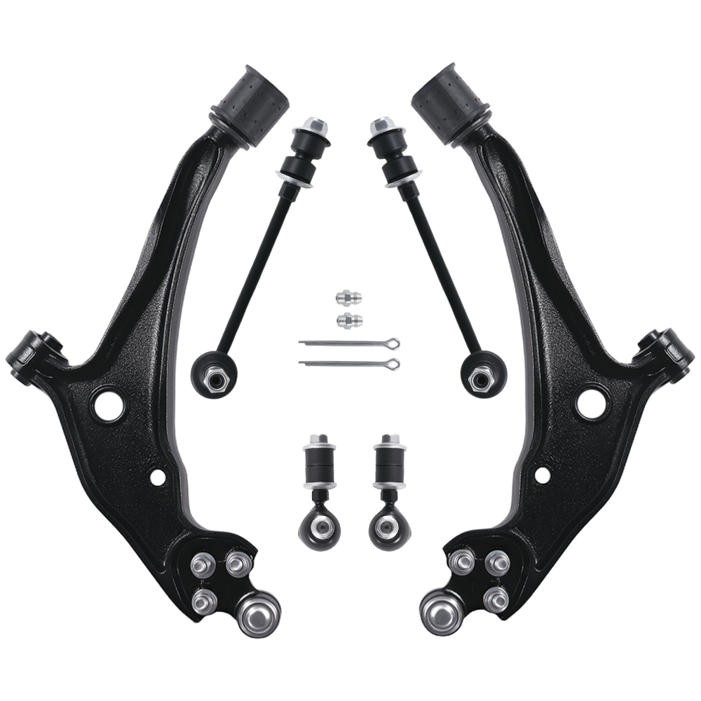 6PC Front Lower Control Arm Ball Joints Sway Bar compatible for Mercury Villager 1999-2002