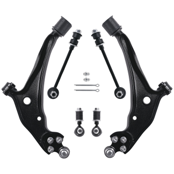 6PC Front Lower Control Arm Ball Joints Sway Bar compatible for Mercury Villager 1999-2002